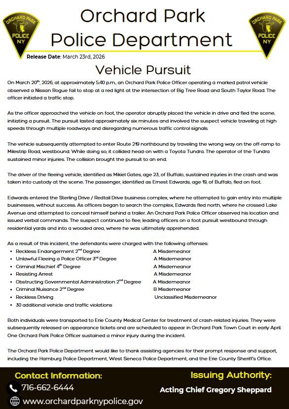 Town of Orchard Park Police Department