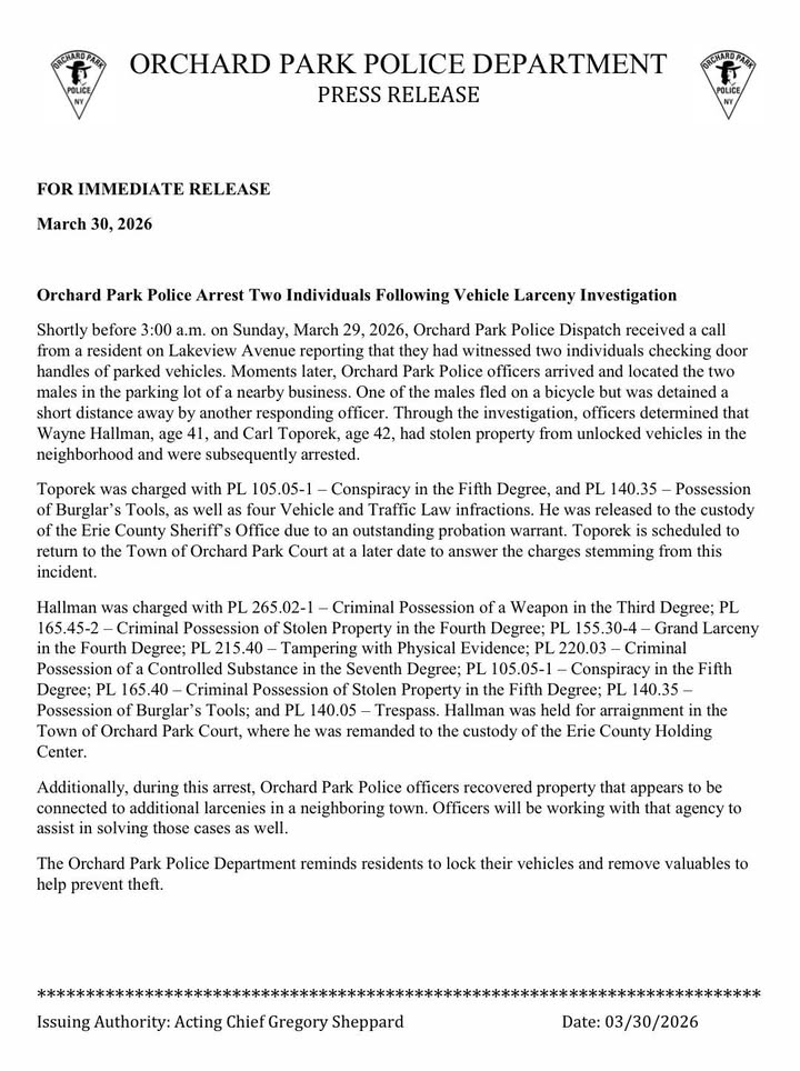 Town of Orchard Park Police Department