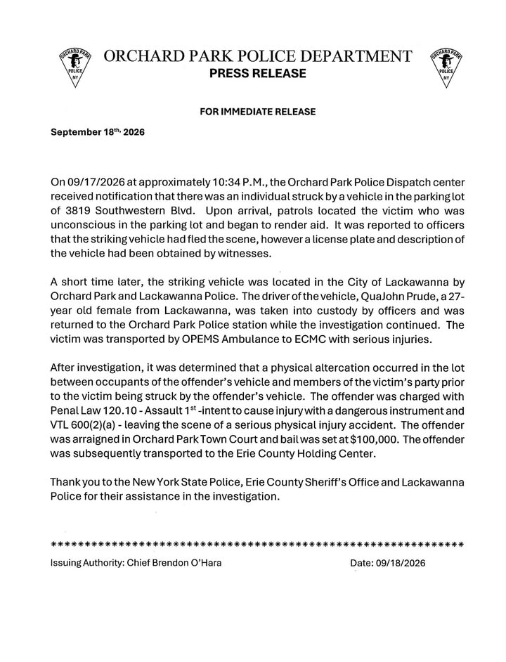 Town of Orchard Park Police Department